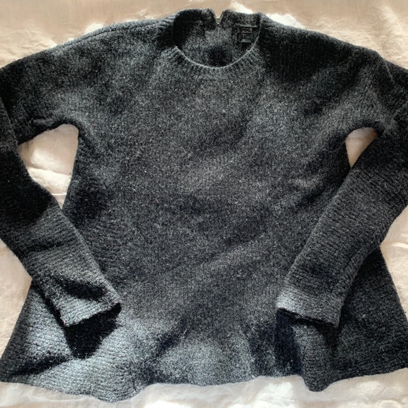 Cos Sweaters - COS Dark Grey Flared Knit Jumper Sweater/Pullover
